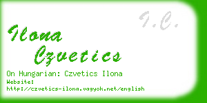 ilona czvetics business card